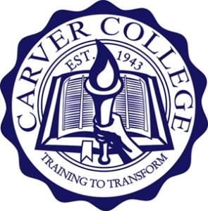 Carver Bible College logo seal Atlanta