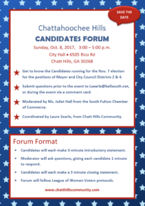 Chattahoochee Hills Candidates Forum